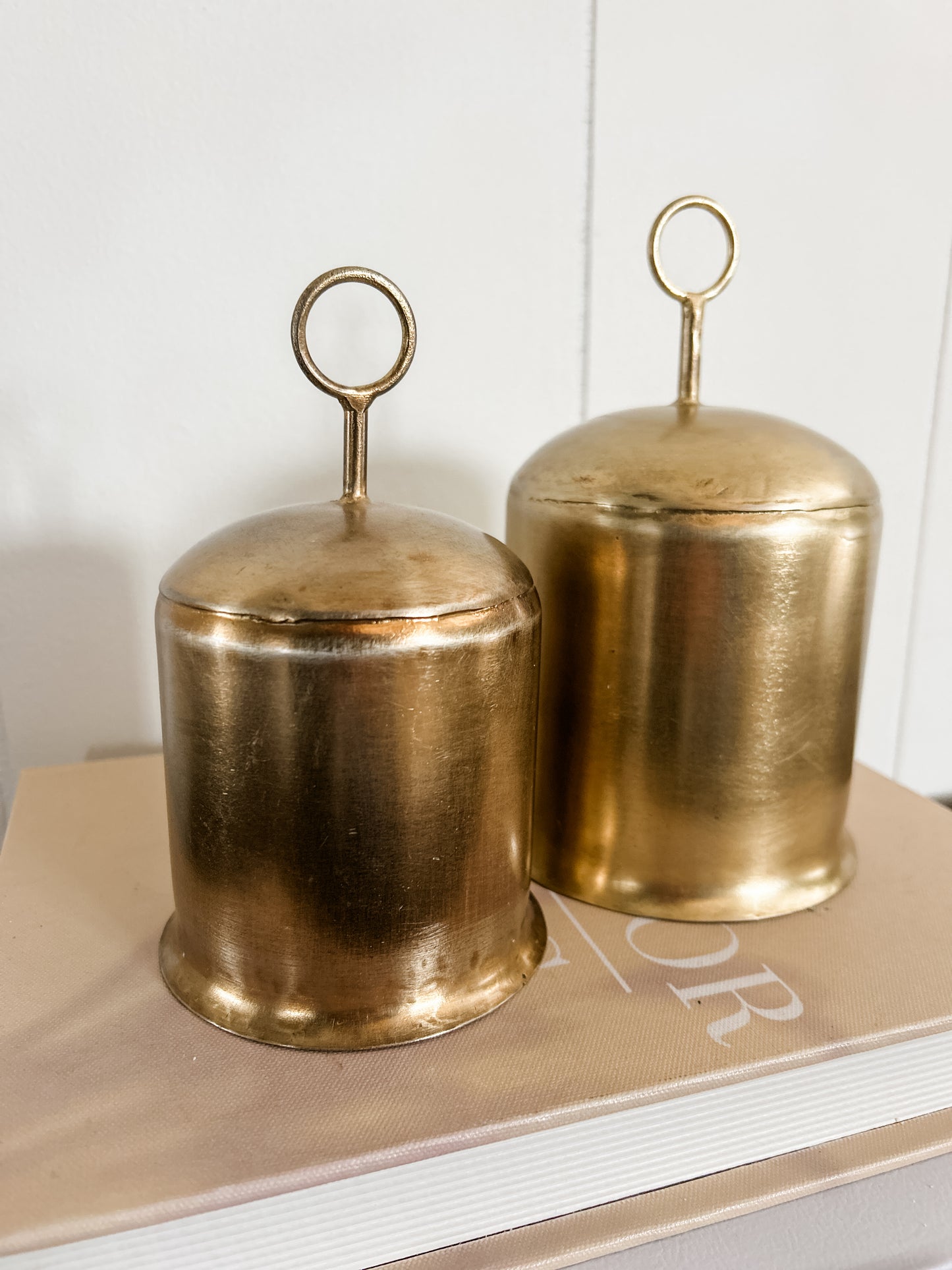 Vintage Antiqued Brass Bells- Assorted Sizes
