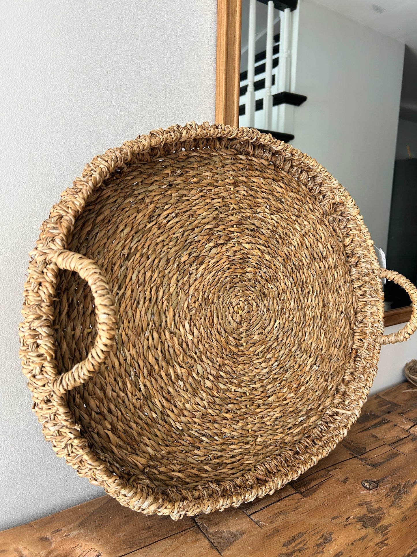 Large Seagrass Oval Tray
