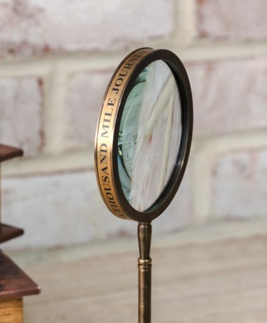 Antique Brass Magnifying Glass