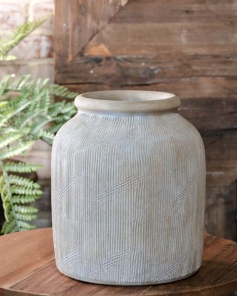 Greige Deco Line Vase