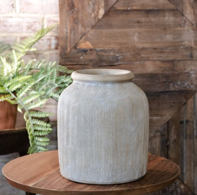 Greige Deco Line Vase
