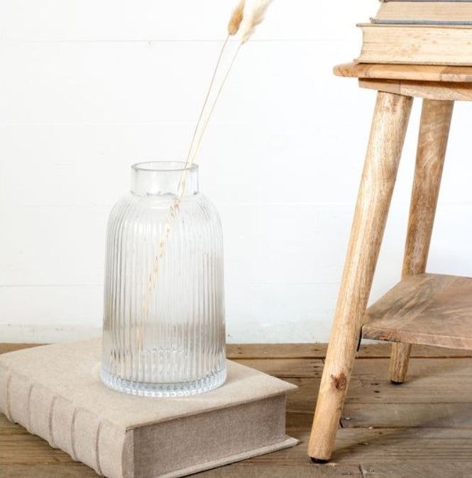 Samantha Ribbed Apothecary Vase