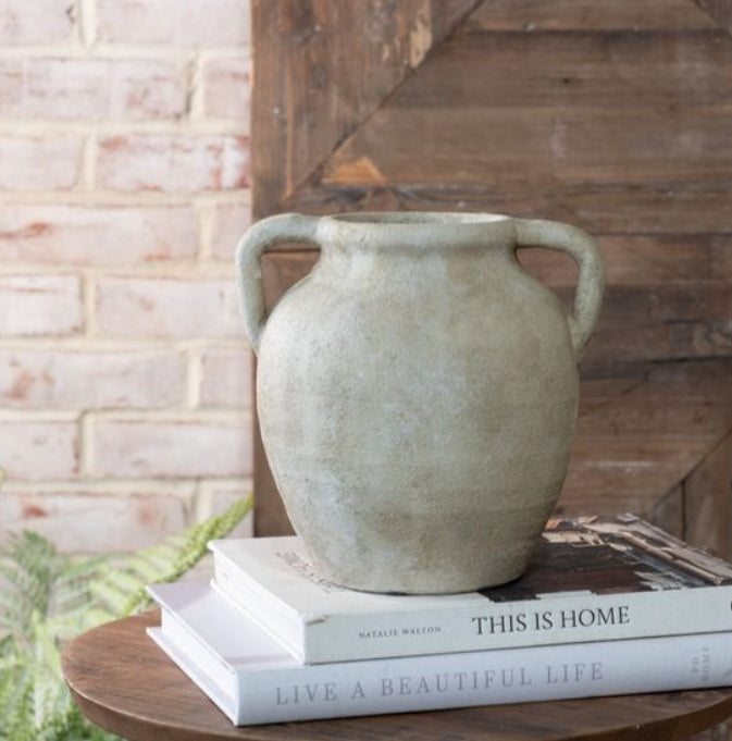 Raven 2-Handle Artisan Vase