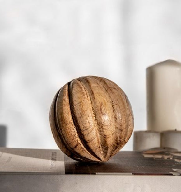 Wood Carved Ball