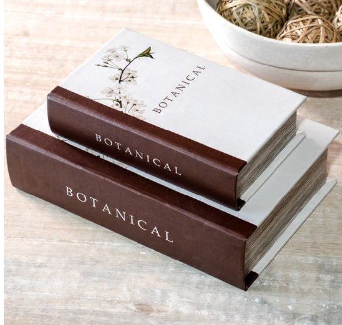 Botanical Storage Books Set of 2