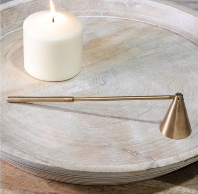 Triangle Brass Candle Snuffer