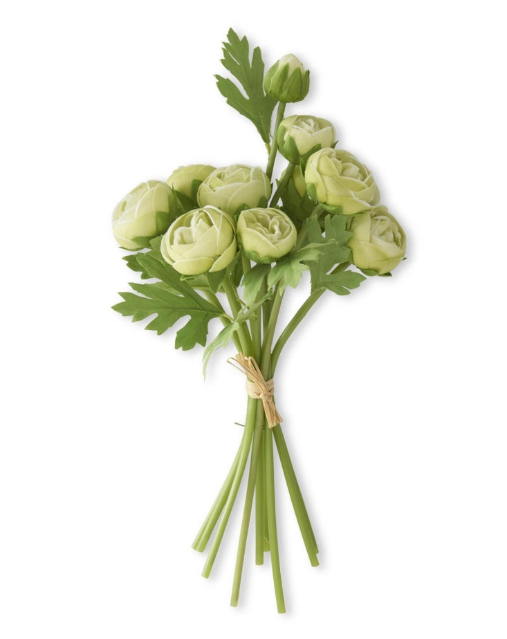 Green Real Touch Ranunculus Bundle