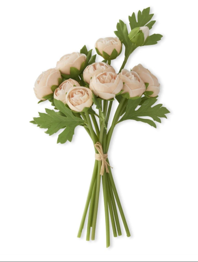 Light Peach Real Touch Ranunculus Bundle