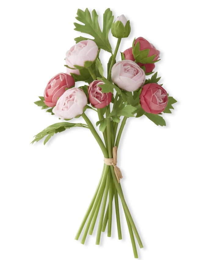 Pink & Rose Real Touch Ranunculus Bundle