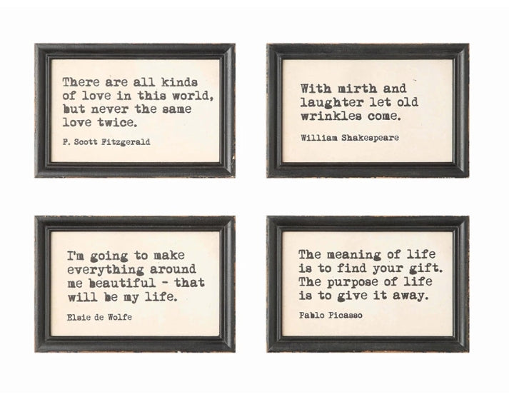 Collected Notions Wall Signs Assorted