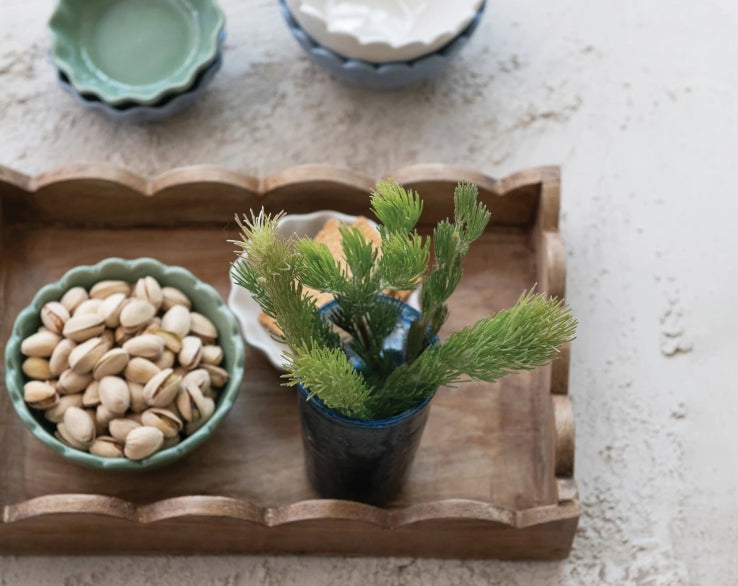 Mango Wood Scallop Tray