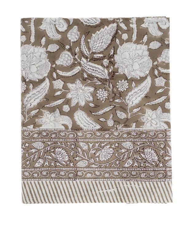 Sable Block Print Table Cloth