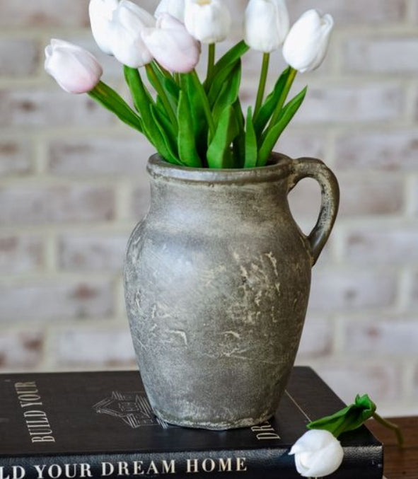 Charcoal Antiqued Pitcher