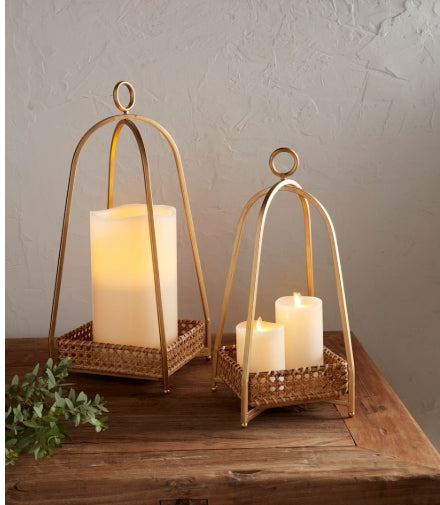Cane Candle Lanterns Assorted