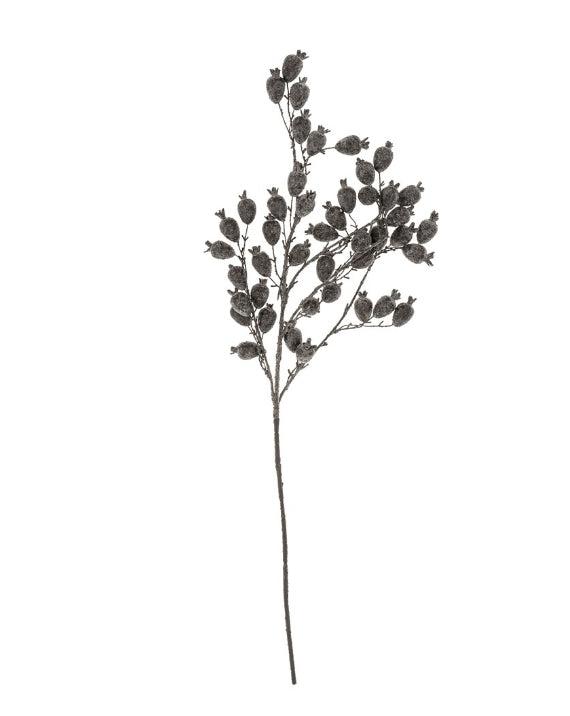 Dried Grey & Green Berry Branch