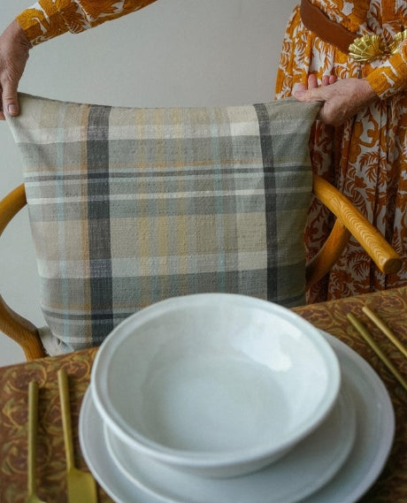 Plaid Delacourt Pillow