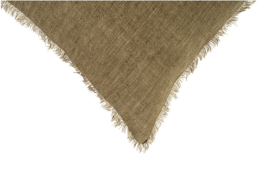 Kelp Lina Linen- 24" Pillow