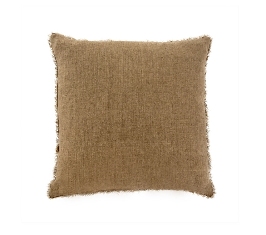 Hazelnut Lina Linen-24" Pillow