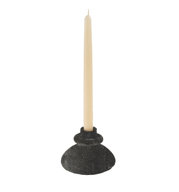 Black Arta Terracotta Candle Holders