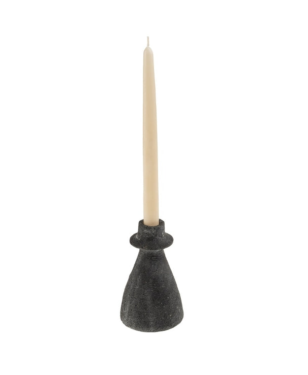 Black Arta Terracotta Candle Holders