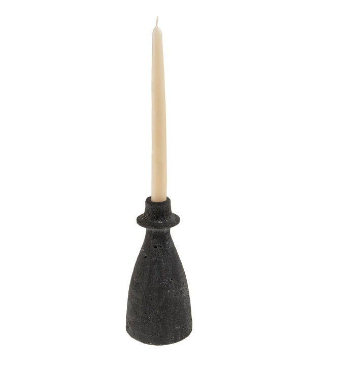 Black Arta Terracotta Candle Holders