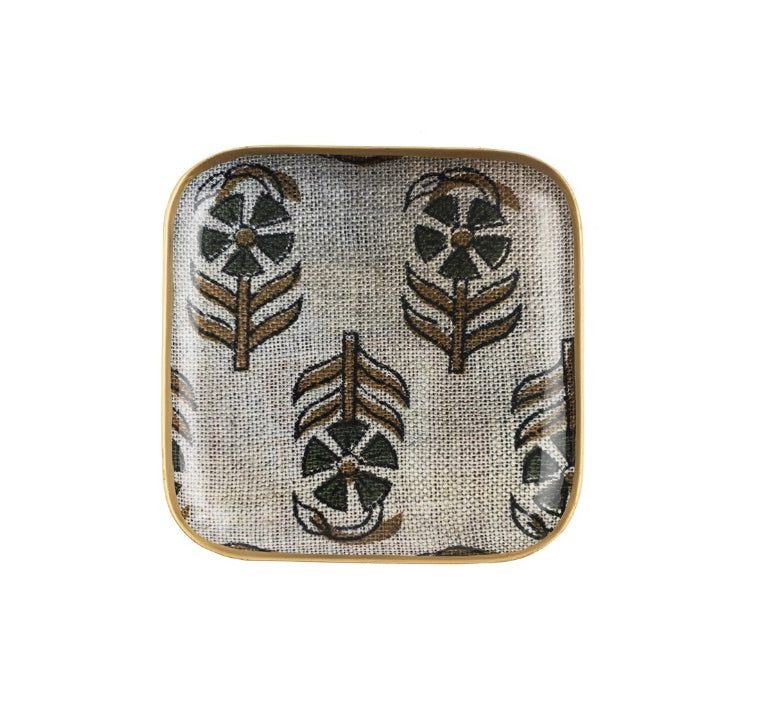Chameli Enamel Trinket Tray