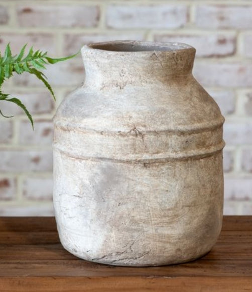 Large Trina Taupe Vintage Vessel