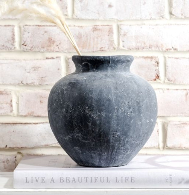 Charcoal Plum Spout Vase