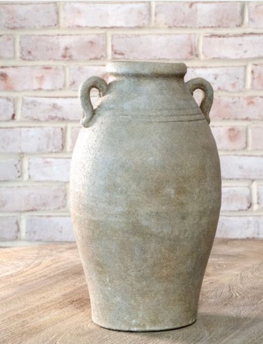 Stasia Tall Natural Wash Two Handle Jug