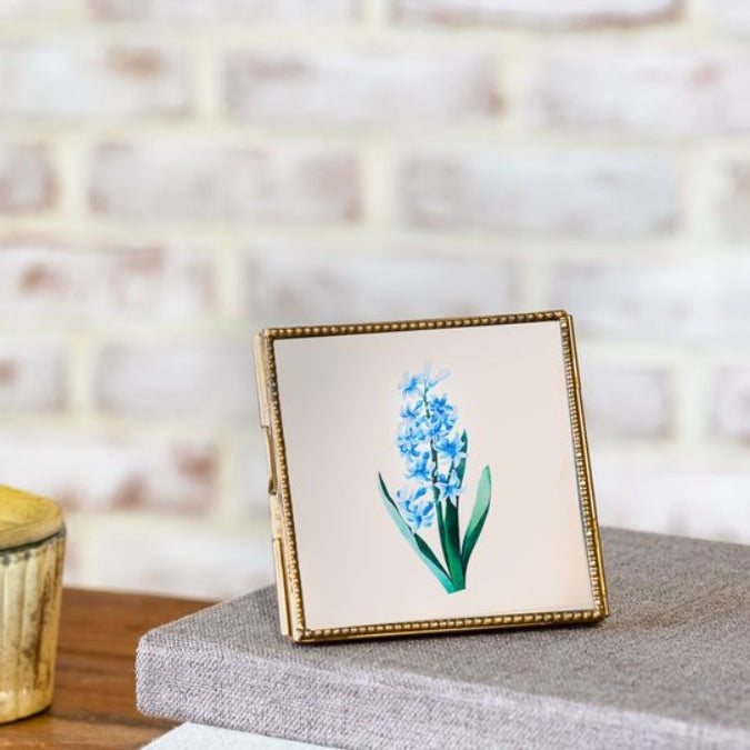 Brass Embossed Square 4 x 4 Frame