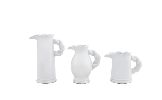 Twisted Handle Terracotta Pitchers Assorted