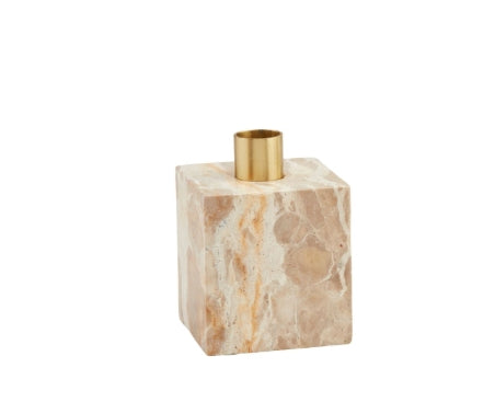 Marble & Gold Taper Candle Holders Assorted