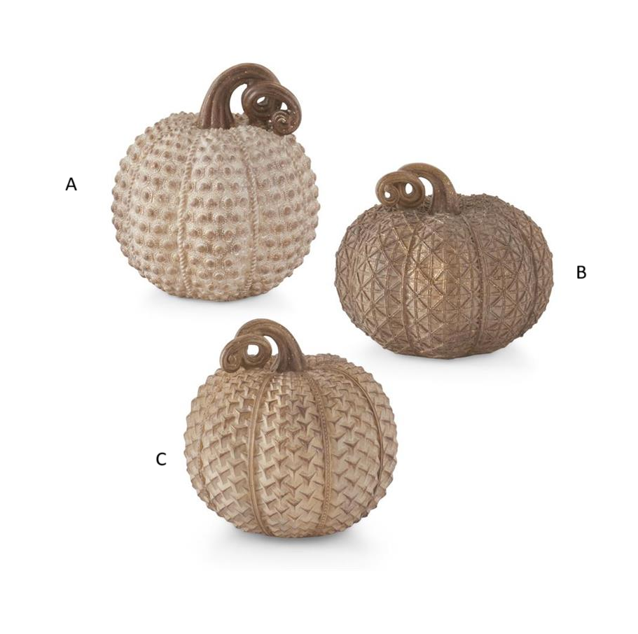 Neutral Textured Pumpkins Assorted