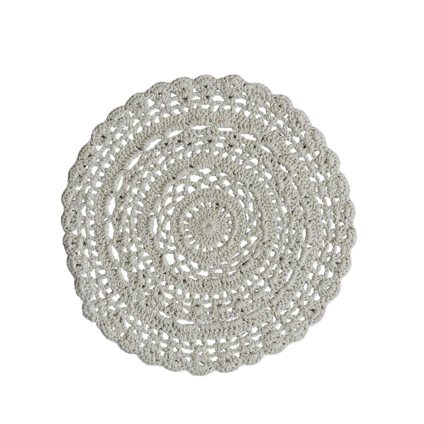 Cream Crocheted Placemat