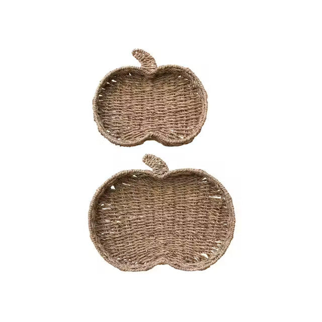 Seagrass Handwoven Pumpkin Basket Trays