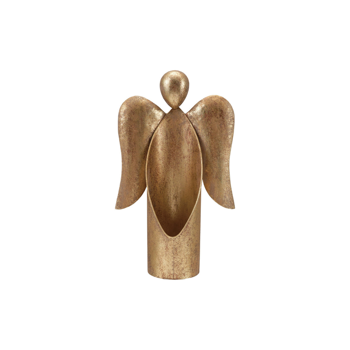 Antiqued Gold Angel Container- Assorted Sizes