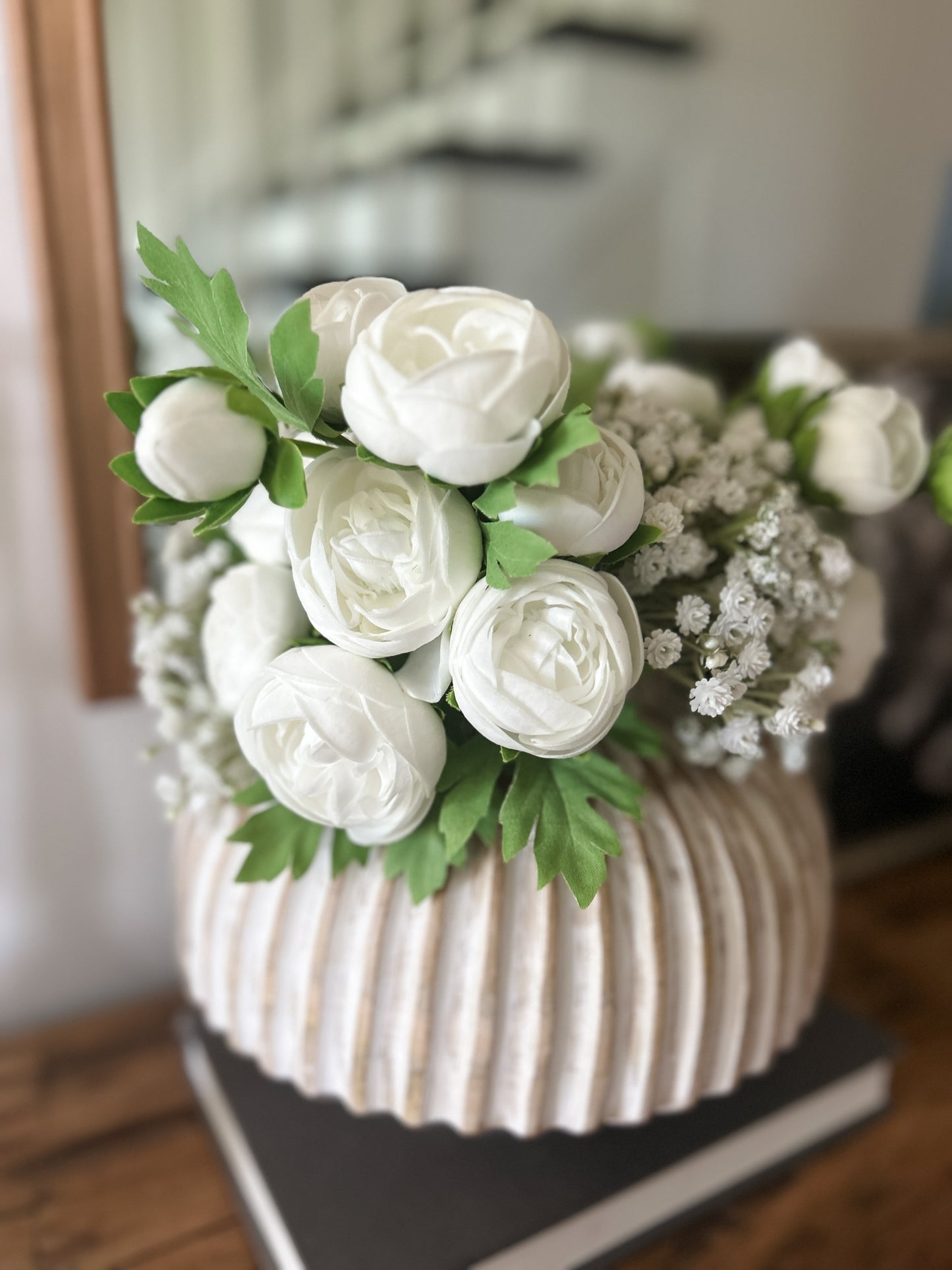 White Real Touch Ranunculus Bundle