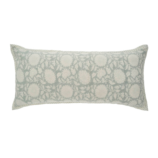 Maeve Block Print Lumbar- Mist