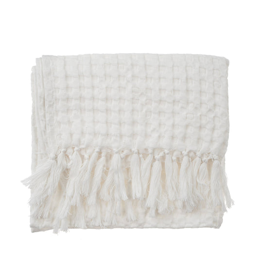 White Honeycomb Hand Towel