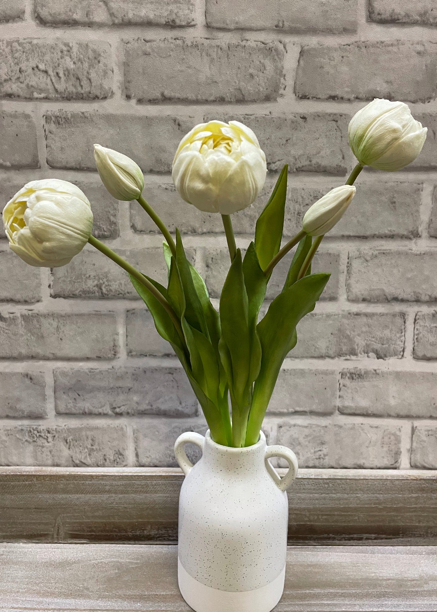 White Peony & Tulip Bundle-18”