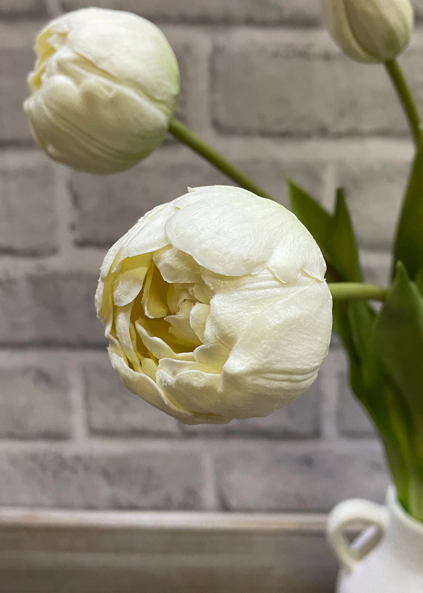 White Peony & Tulip Bundle-18”