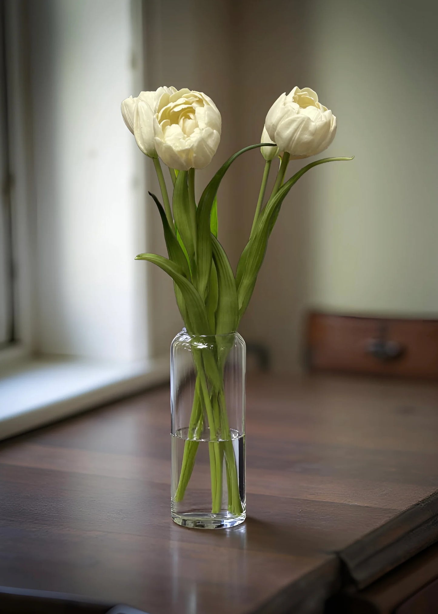 White Peony & Tulip Bundle-18”
