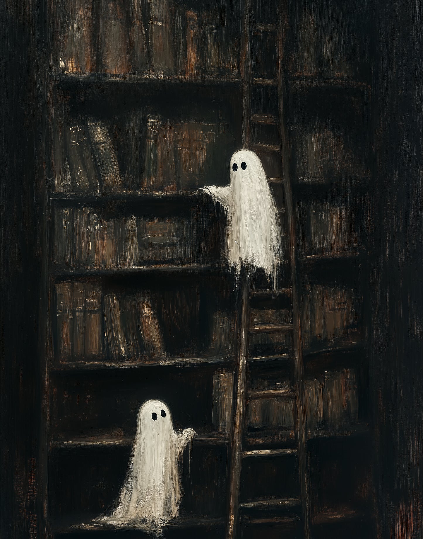 Pre-Order: Haunted Library (no frame)- Shipping by August 21st