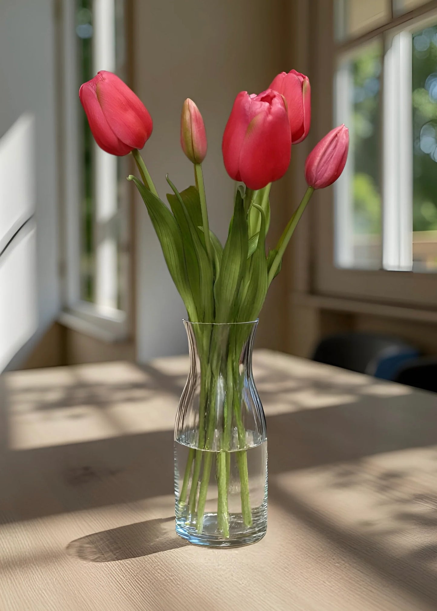 Deep Pink Day Time Large Bulb Tulip Bundle-18"