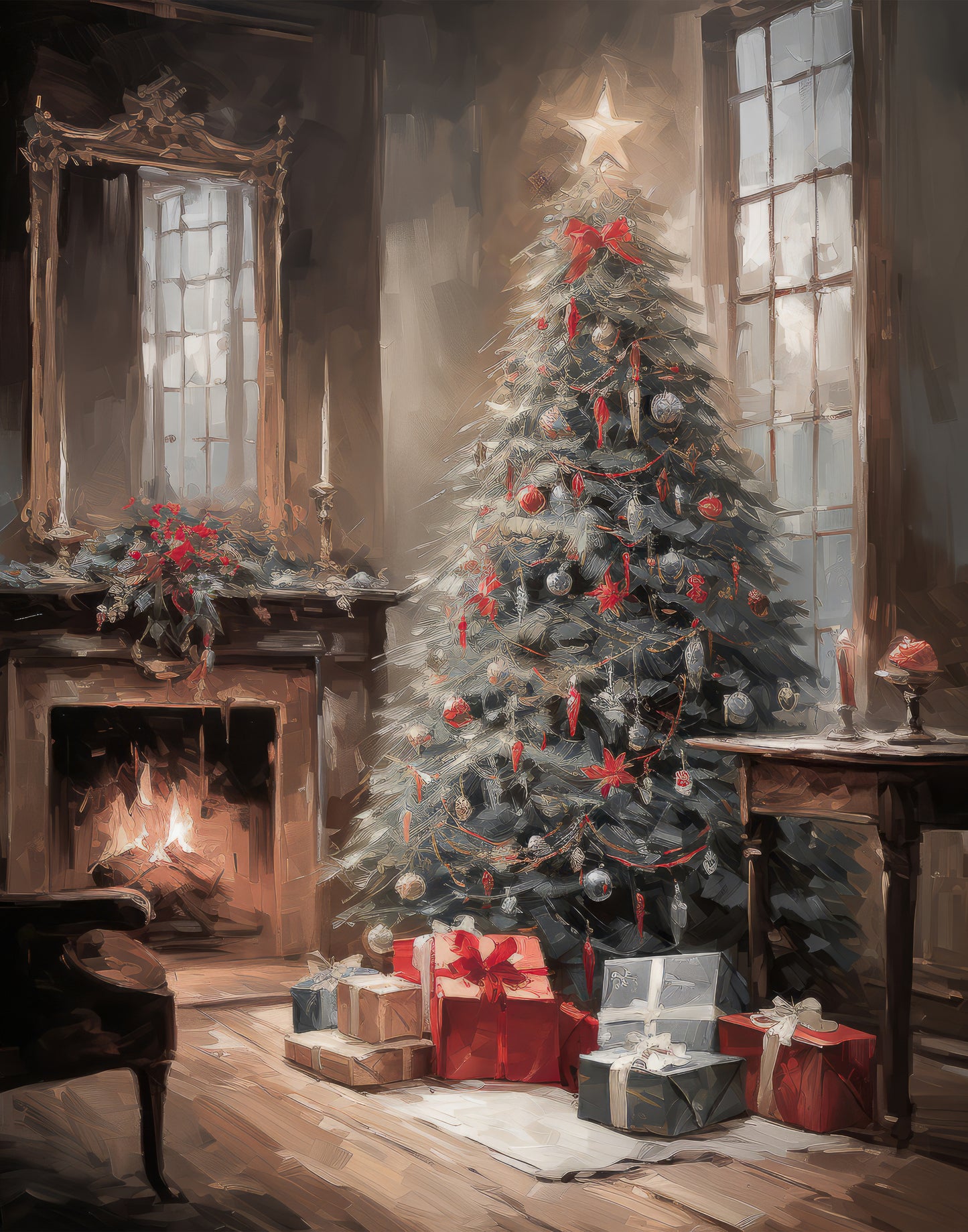 Festive Tree Print (no frame)