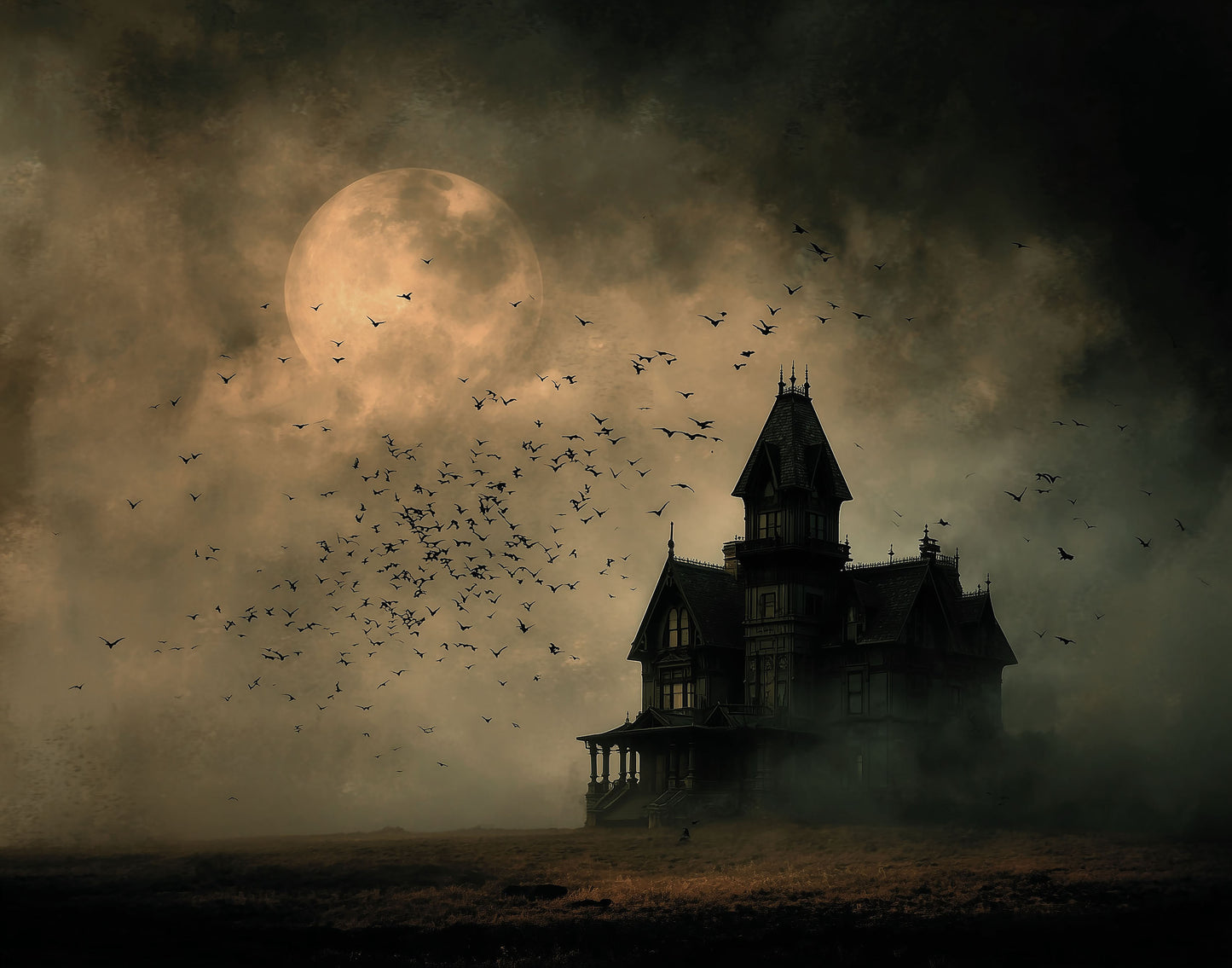 Pre-Order: Haunted House (no frame)- Shipping by August 21st