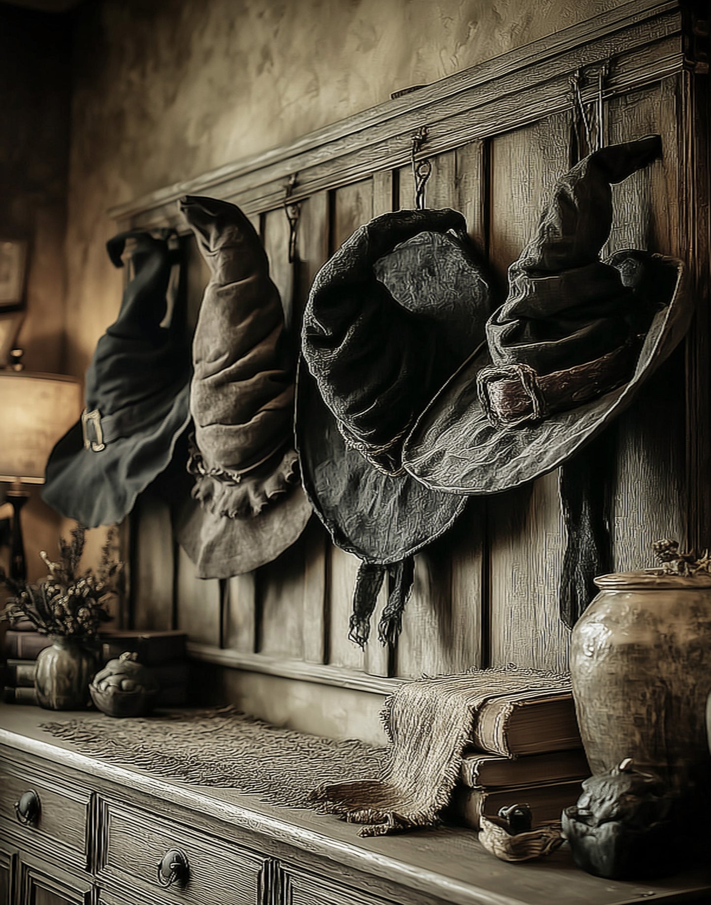 Pre-Order: Witches’ Mudroom (no frame)- Shipping by August 21st