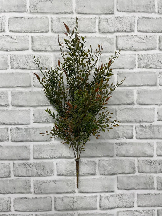 Red & Green Smilax Mix Bush 22"