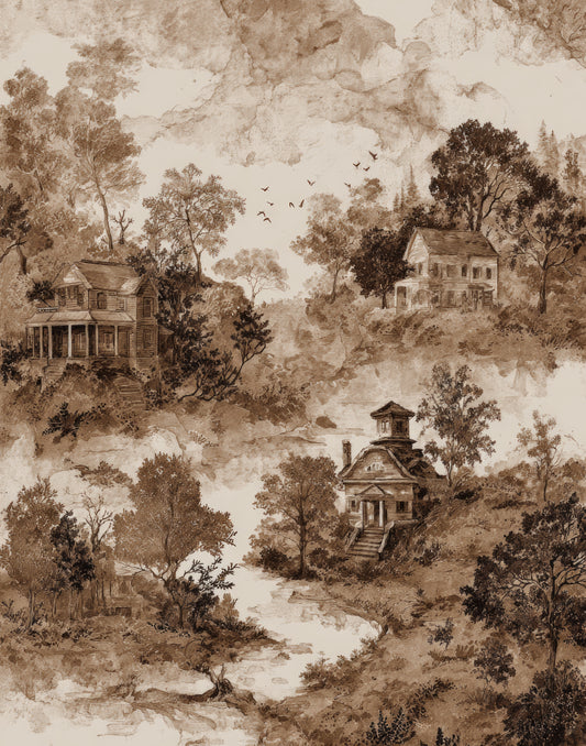 Vintage Toile Print (no frame)