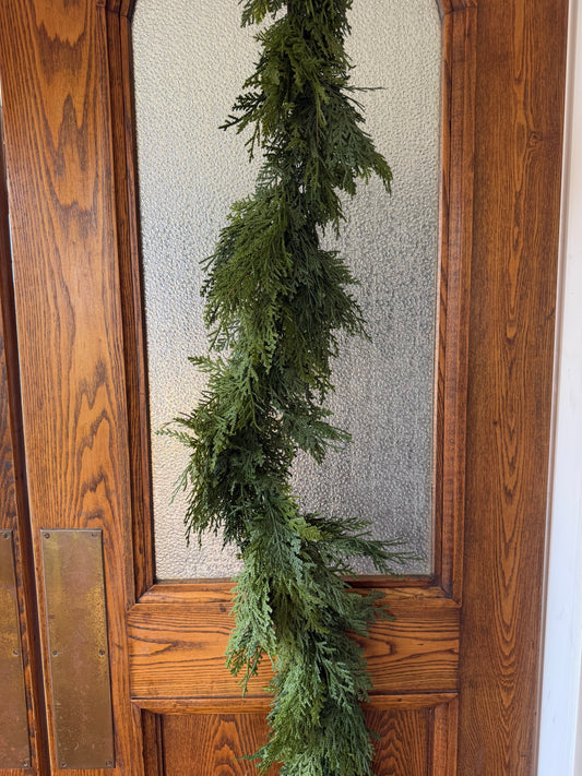 Real Touch Eastern Red Cedar Garland-108"